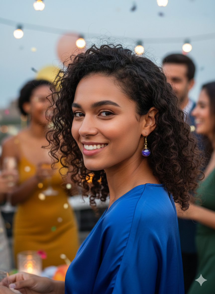 Celestial Star Drop Earrings