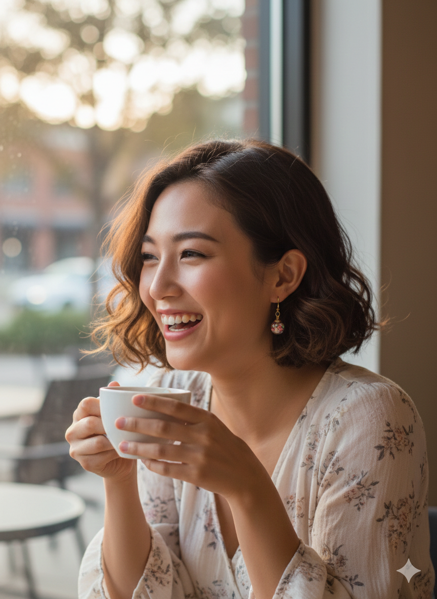 Chroma Heart Drop Earrings