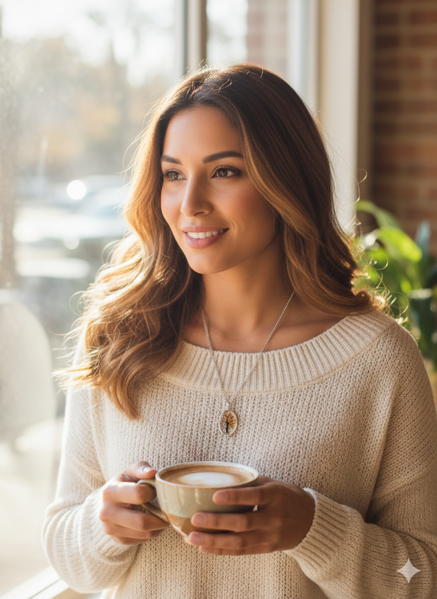 Botanical Pressed Flower Pendant
