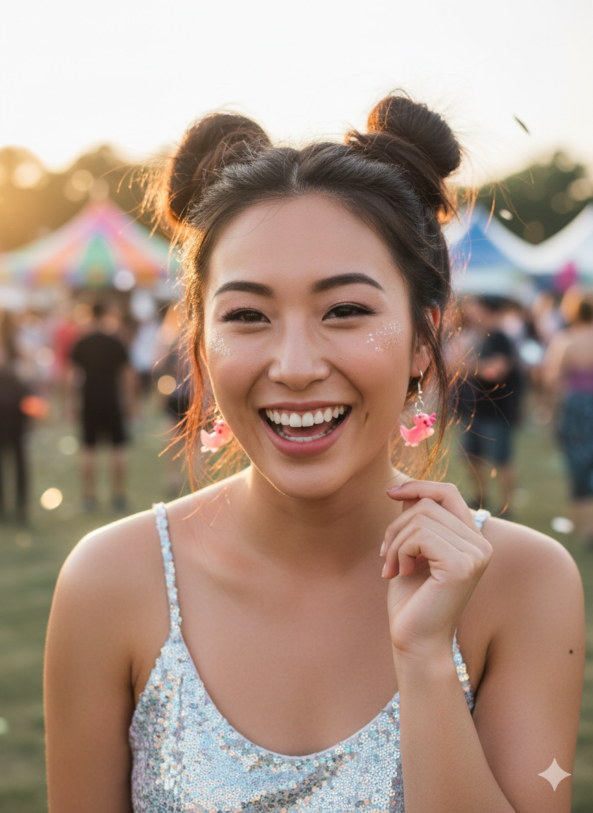 Axolotl Spirit Drop Earrings