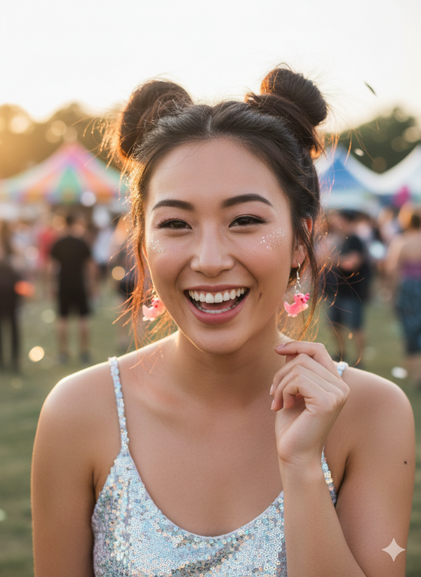 Axolotl Spirit Drop Earrings