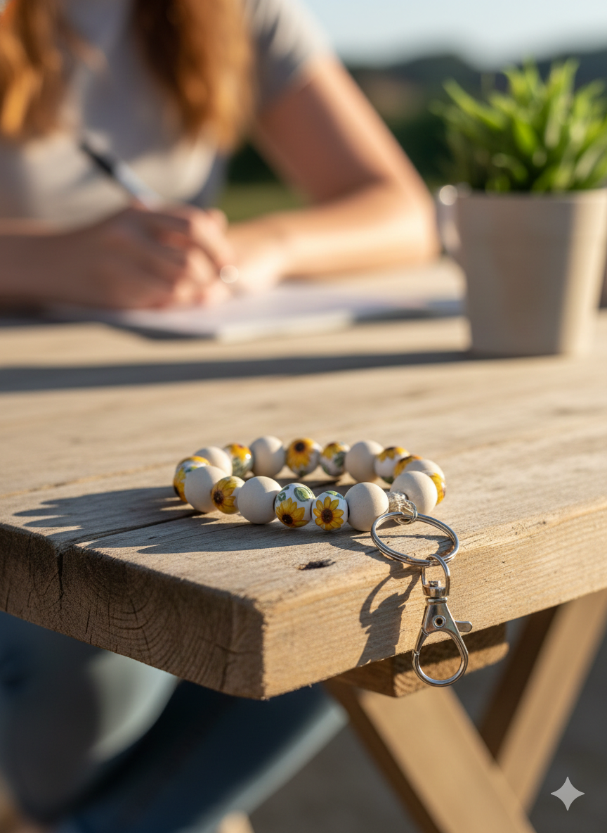 Sunlit Spirit Bead Wristlet