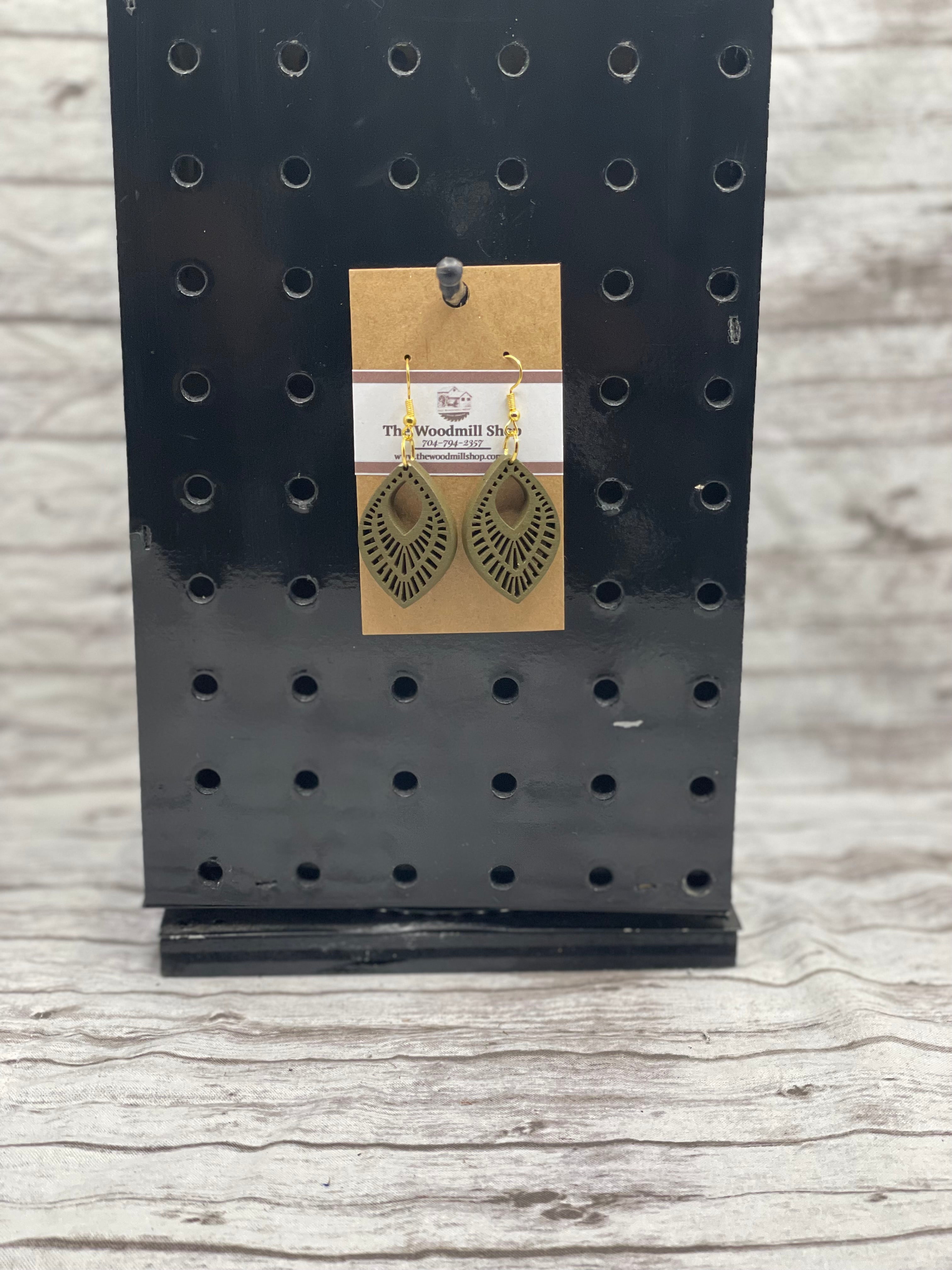 Woodland Leaf Drop Earrings