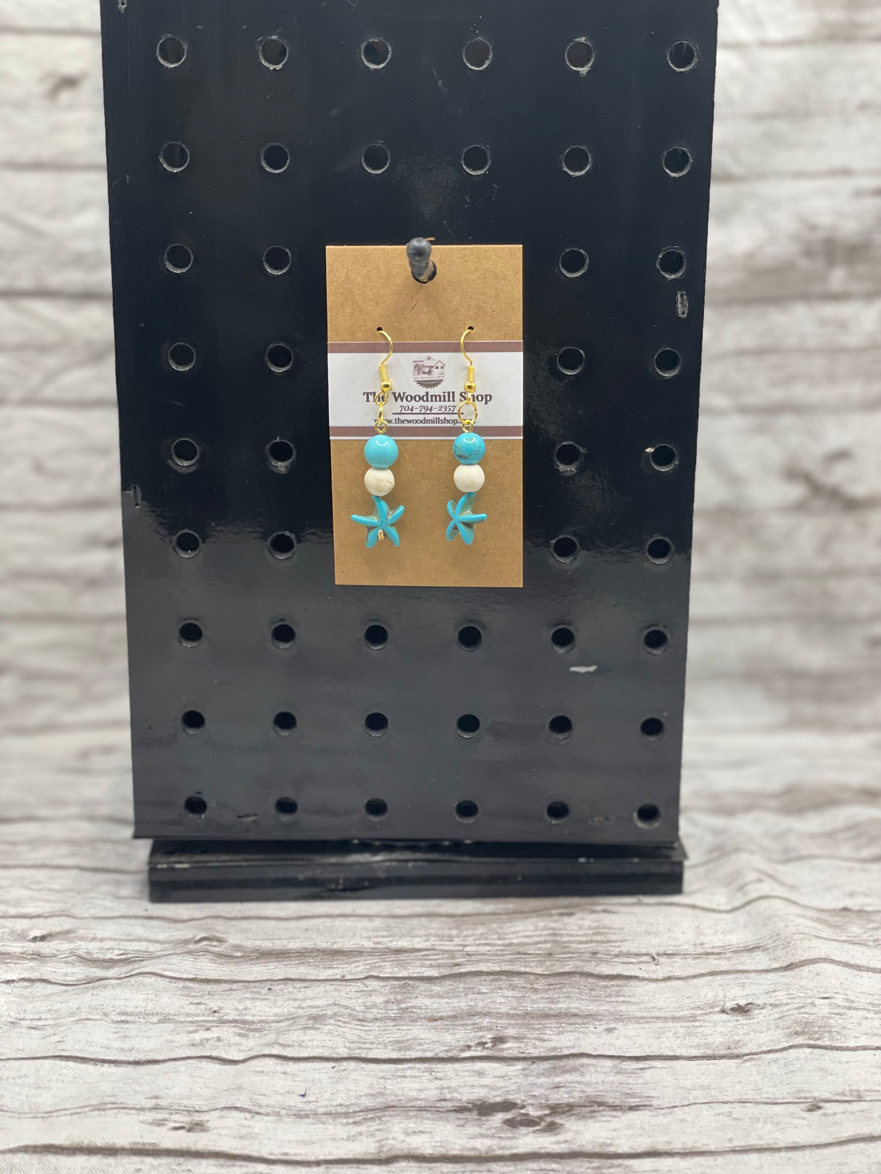 Turquoise Tide-Pool Earrings
