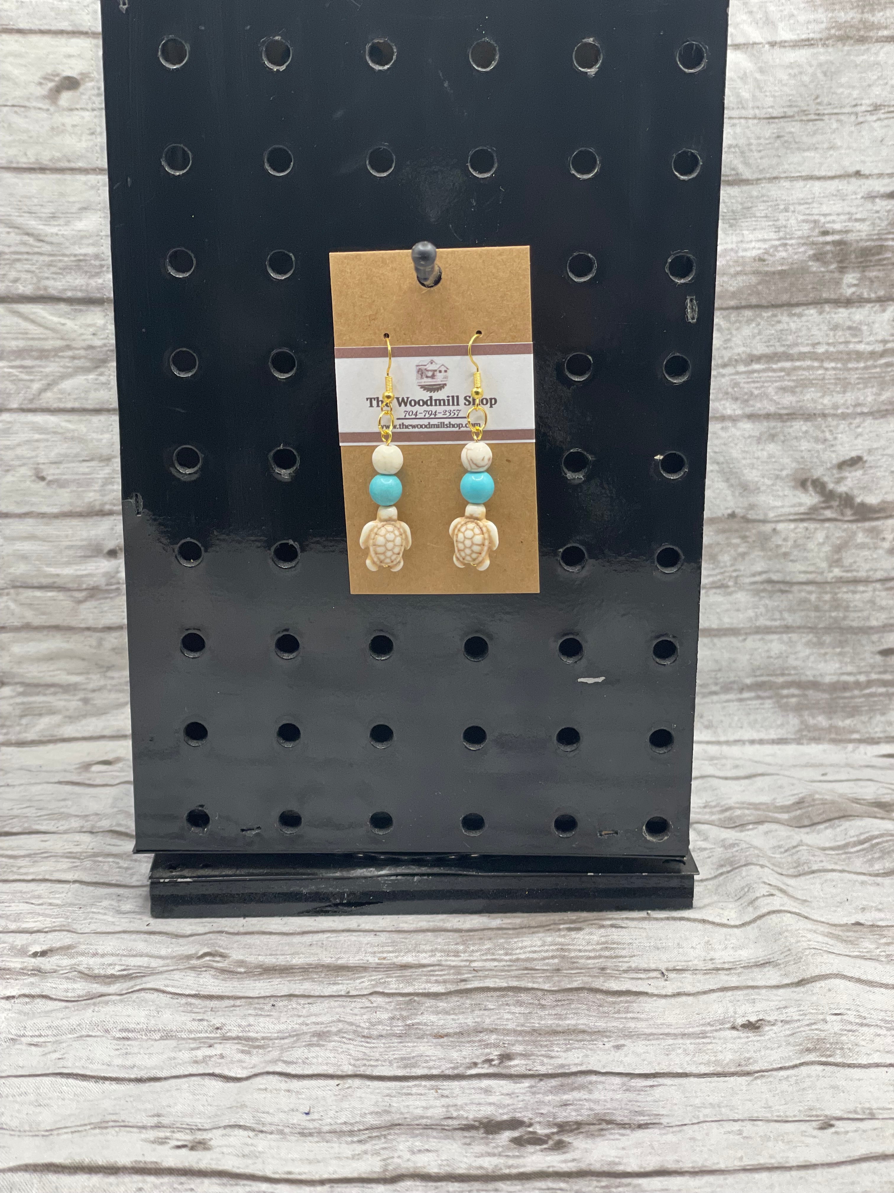 Turquoise Tide-Pool Earrings