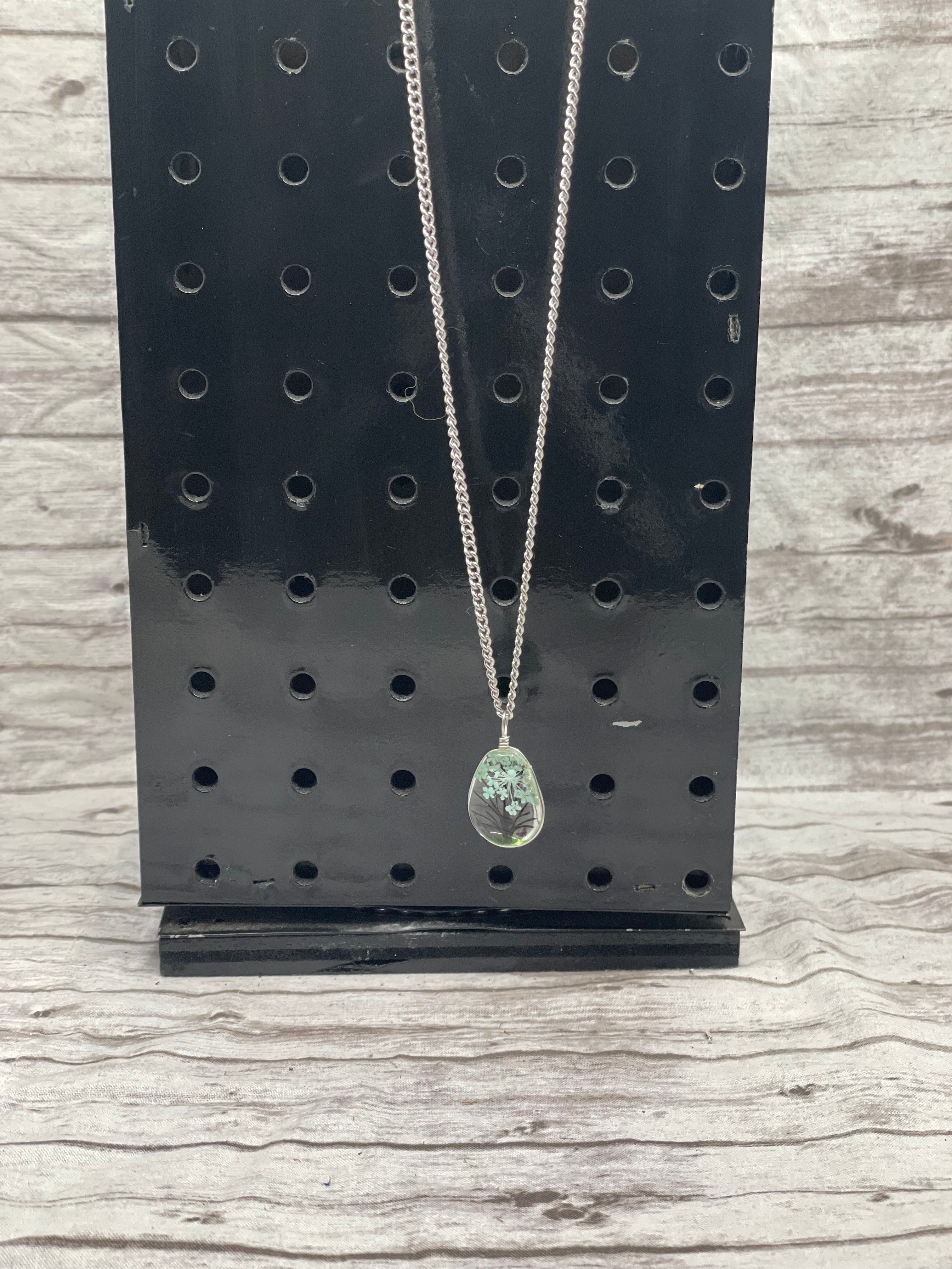 Botanical Pressed Flower Pendant