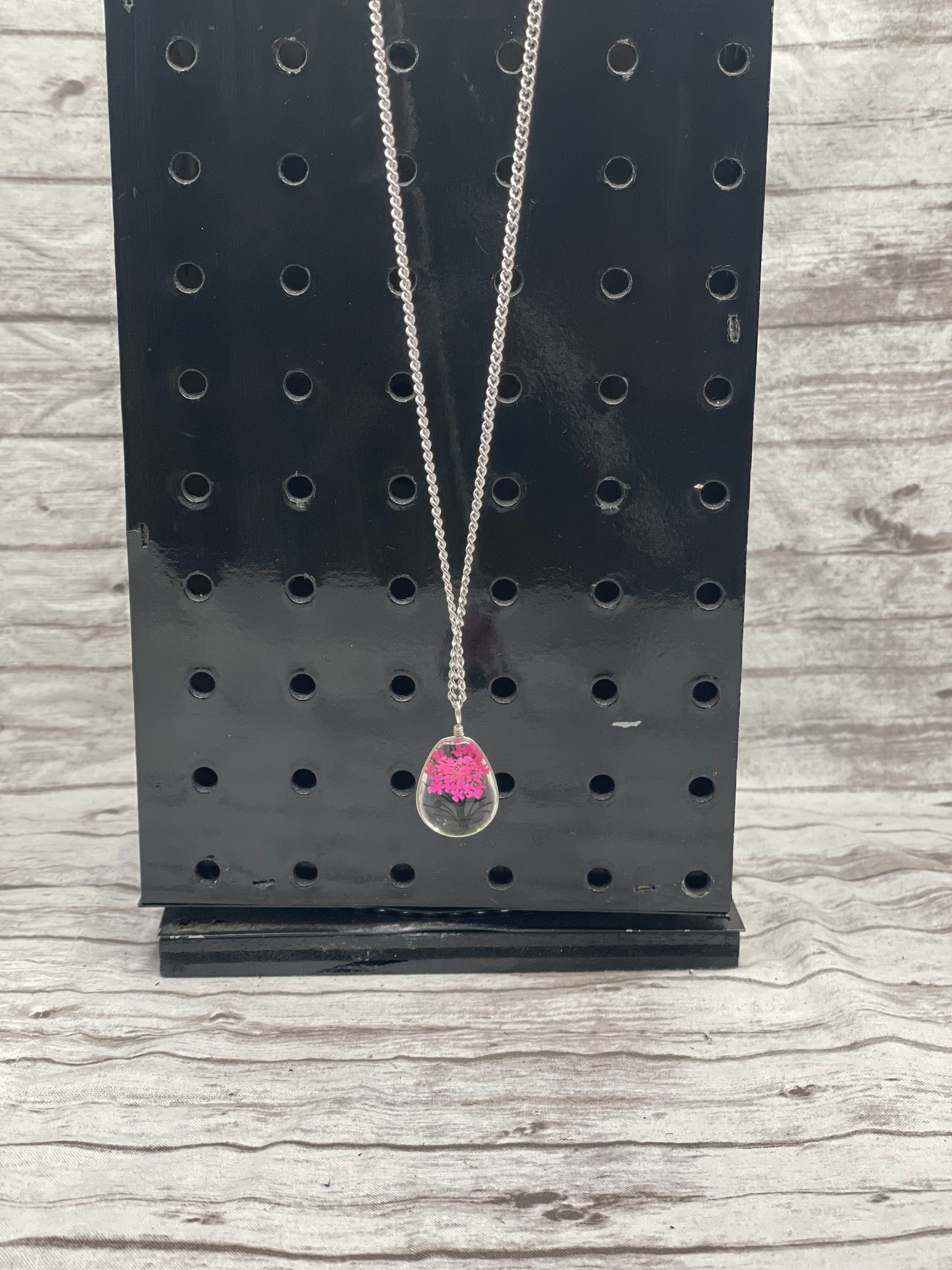 Botanical Pressed Flower Pendant